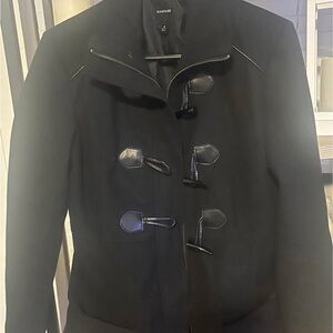 Black Toggle Coat